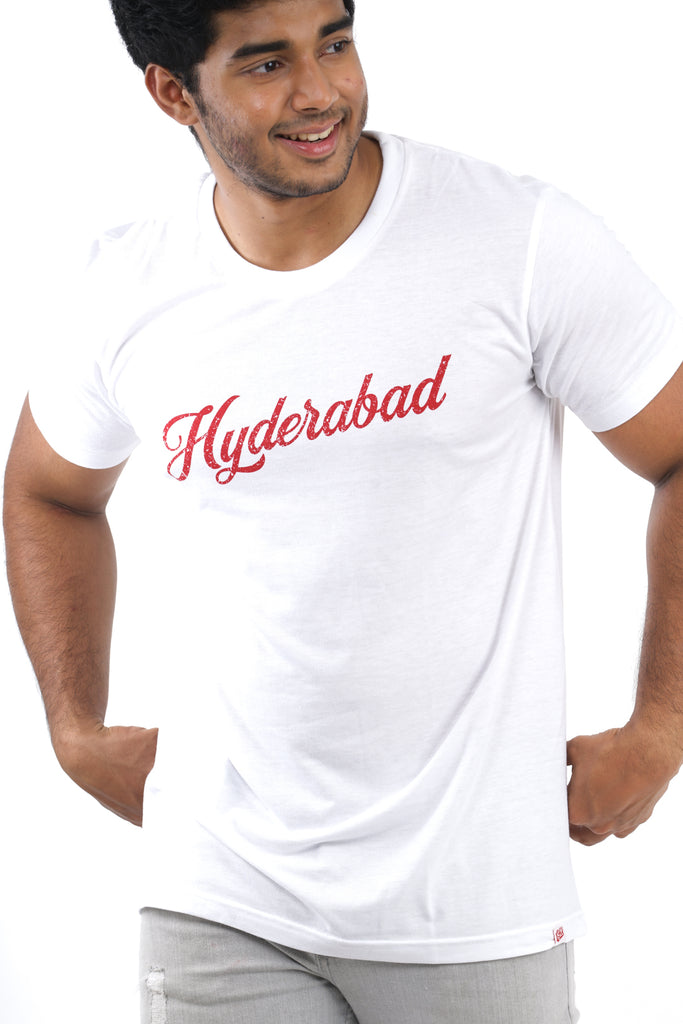 Hyderabad Logo T-Shirt in White