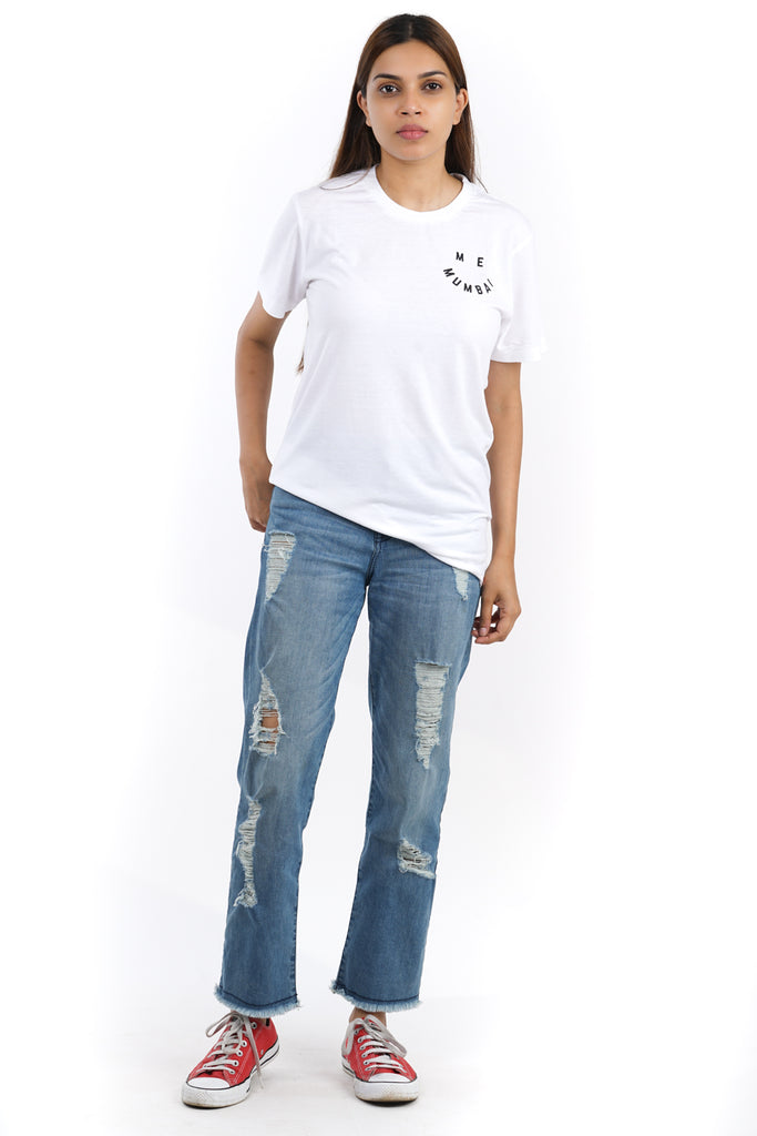 Me Mumbai Smiley T-Shirt in White