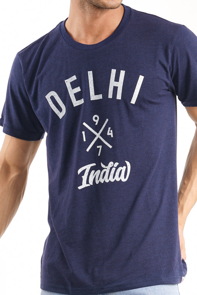 Delhi 1947 India T-Shirt in Navy