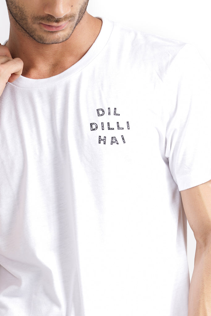 Dil Dilli Hai T-Shirt in White