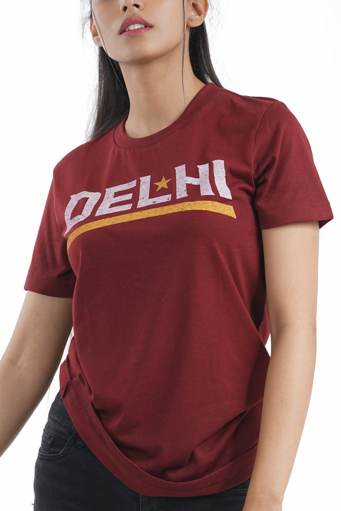 Delhi Sport T-Shirt in Wine