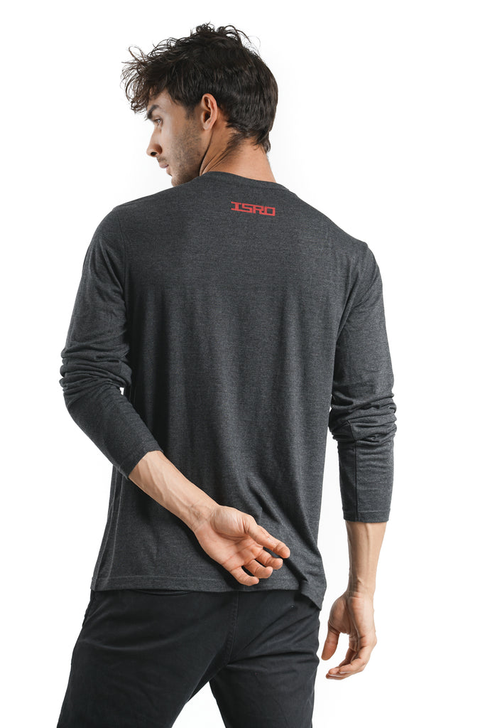 Isronaut Long Sleeve T-Shirt in Charcoal