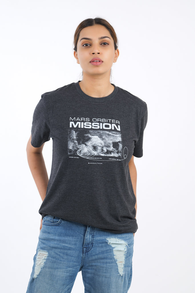 MARS Orbiter Mission T-Shirt in Charcoal