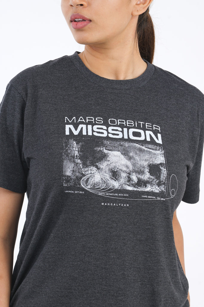 MARS Orbiter Mission T-Shirt in Charcoal