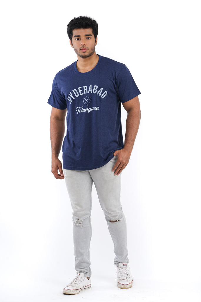 Hyderabad 1591 Telengana T-Shirt in Navy