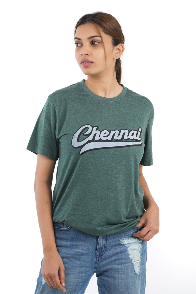 Chennai Logo T-Shirt in Bottle Green