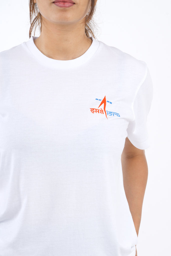 ISRO Logo T-Shirt in White