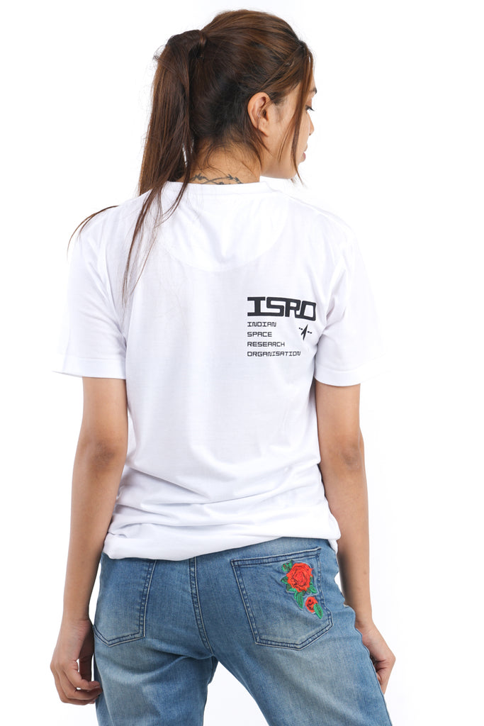 ISRO Logo T-Shirt in White
