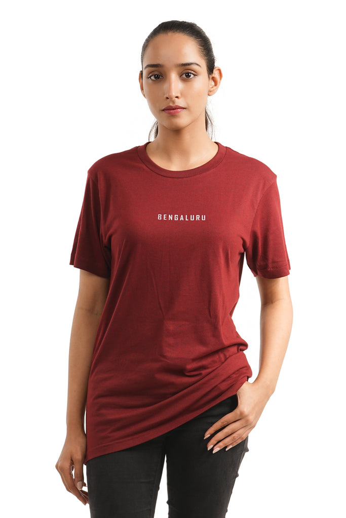 Bengaluru Block T-Shirt in Wine