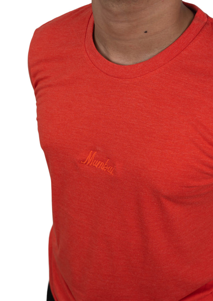 MUMBAI Embroidery T shirt in Red